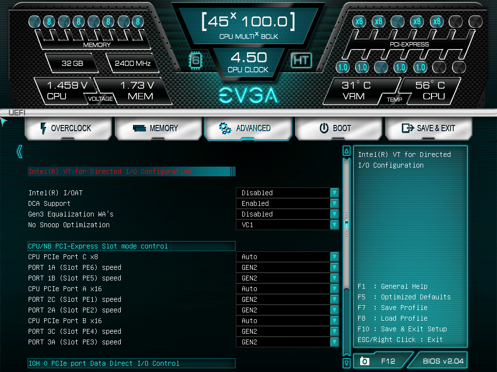 Ioh configuration bios что это